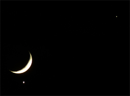 Lune + V�nus + Jupiter, 01/12/2008